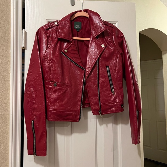 wild fable Jackets & Blazers - Red Leather Jacket